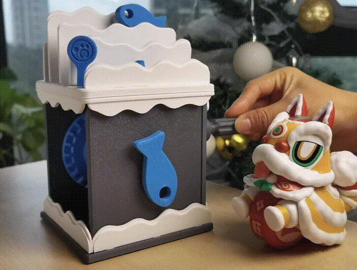 Jumping Little Fish 【Hand-cranked Movable Toy】