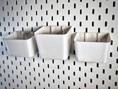 All-Purpose Containers for Ikea Skadis – 2 Sizes