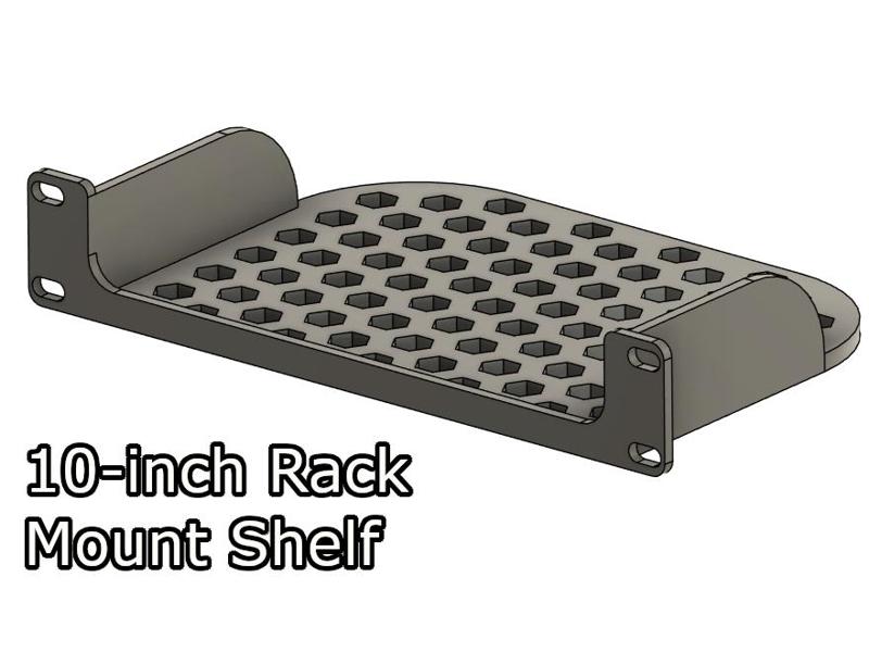10-inch Rack Mount Shelf
