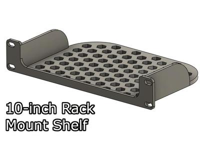 10-inch Rack Mount Shelf