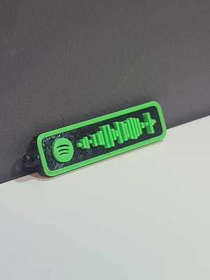 Spotify Song Keychain