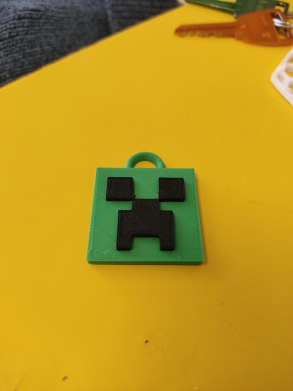 Minecraft Creeper Head keychain