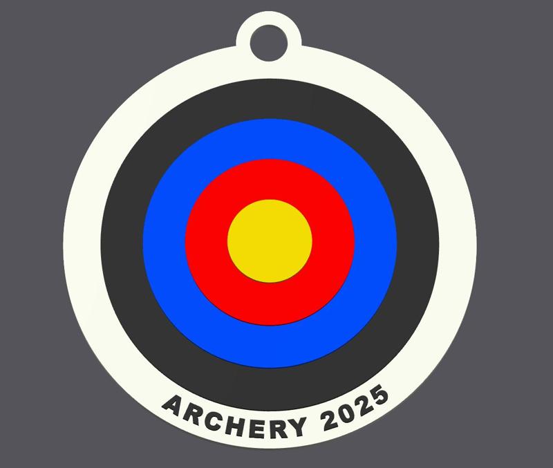 The 2025 Archery Target Keyring