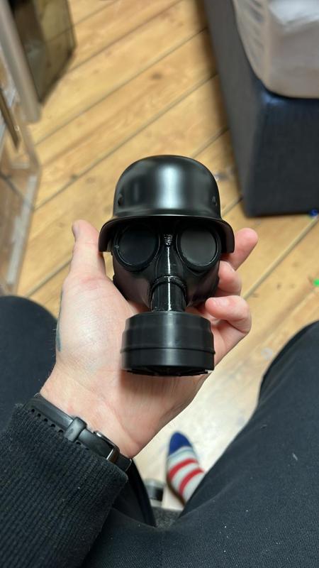 Car Decoration with German Helmet Design 50mm Diameter Revised 
