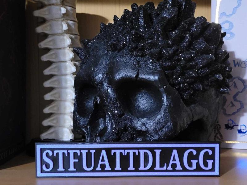 Bookshelf Sign - STFUATTDLAGG