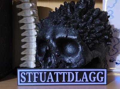 Bookshelf Sign - STFUATTDLAGG