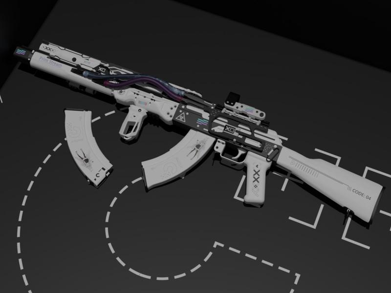 AK-47 gun Call of Duty 16 resonance airsoft