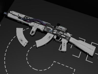 AK-47 gun Call of Duty 16 resonance airsoft