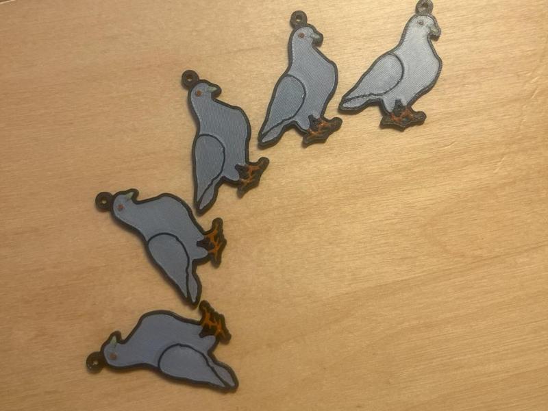 HOLUB - Pigeon earring