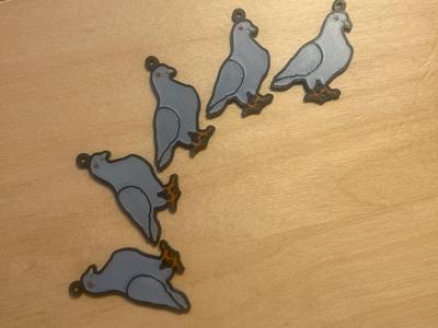HOLUB - Pigeon earring