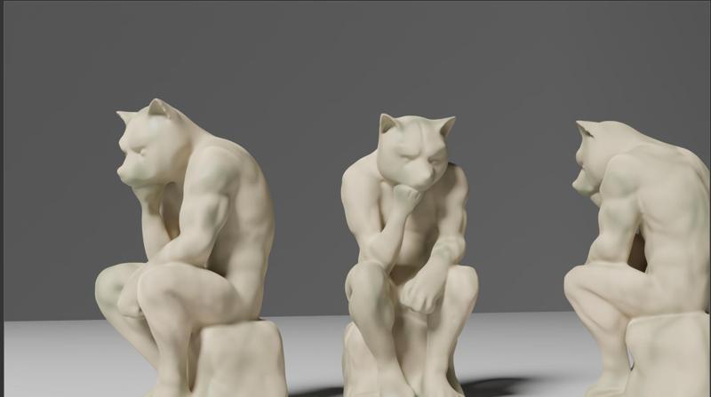 The Thinker Cat