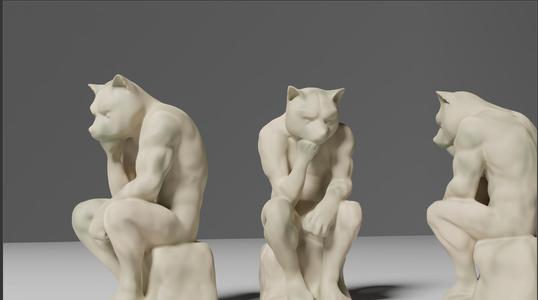 The Thinker Cat