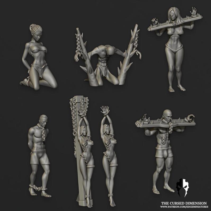 Slaves, objective markers / tokens