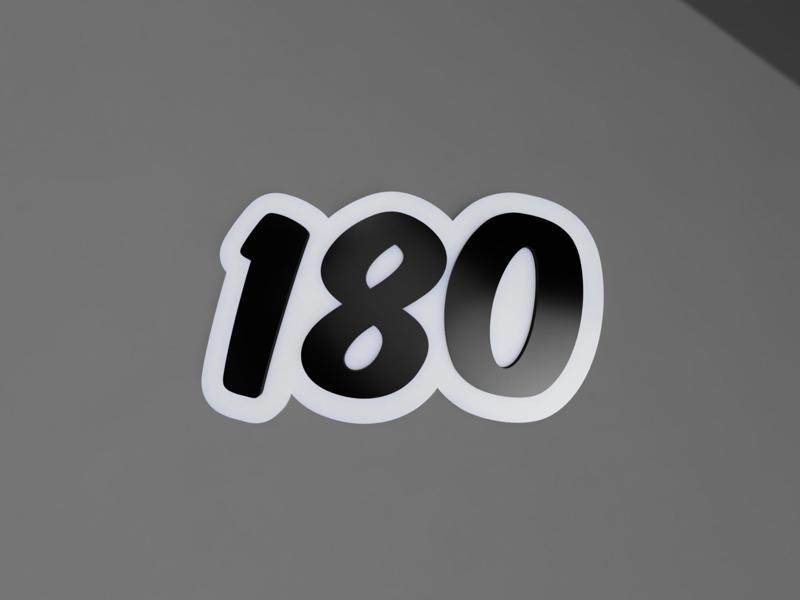180 Schild / 180 Sign Darts