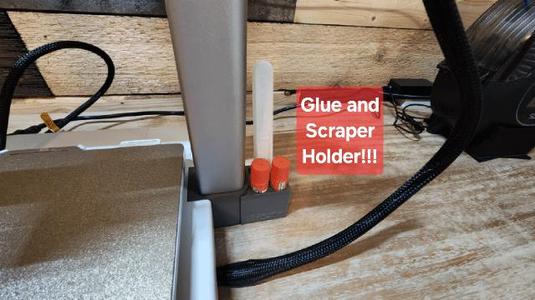 A1 Build Plate Glue Stick and Bed Scraper Holder