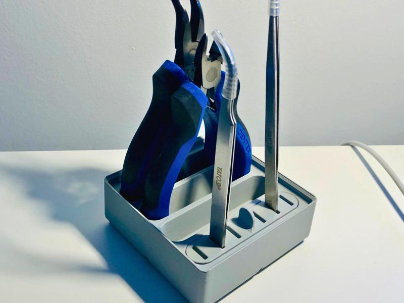 Tweezers insert for Gridfinity 2x2x1 Pliers Holder