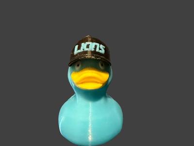 Detroit Lions Football Duck