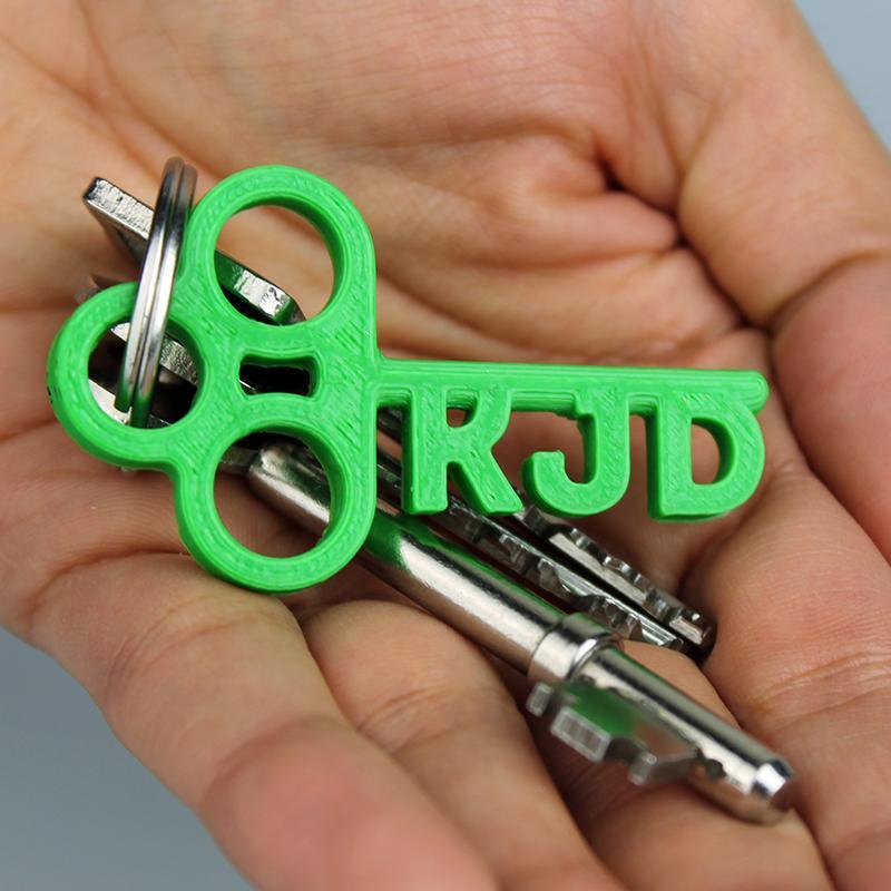 Custom Initials Keyring