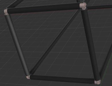 Electrical conduit 1/2 inch 90 degree joint for 3 tubes