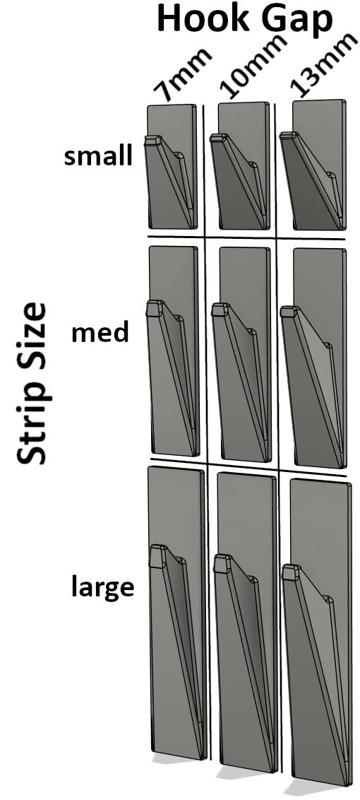 Command Strip Hook Collection (V-profile)