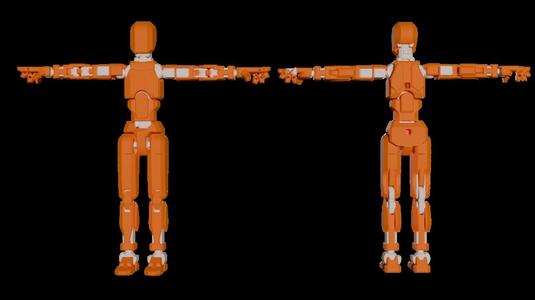 Riggable Dummy13 OBJ and coloring picture
