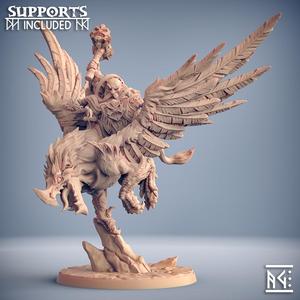 Alvar on Thunderbeak - Dwarven Lord on Gryphon
