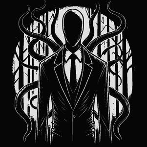 Slenderman Lamp/Deco With Easy Solution To Change Front !