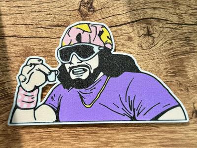 Macho Man Magnet (multi-color)(8x3mm magnets)