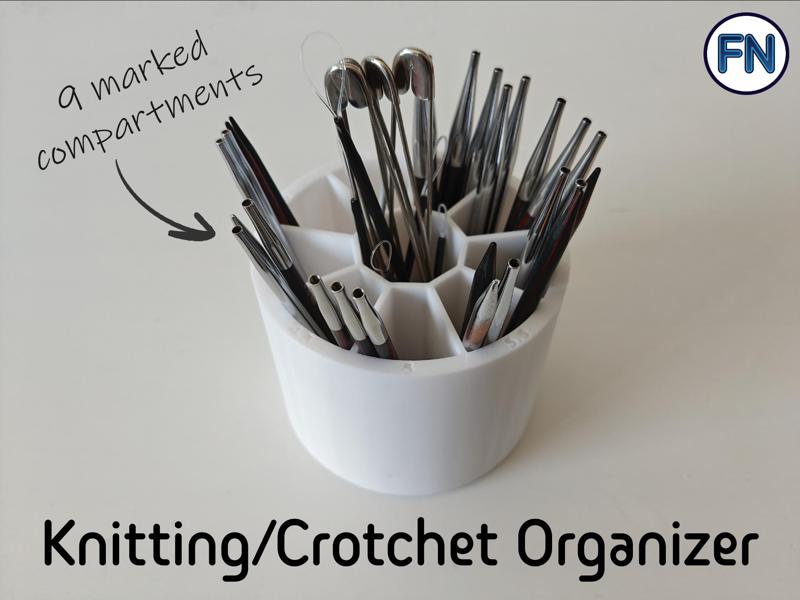 Knitting needle/crochet hook organizer 