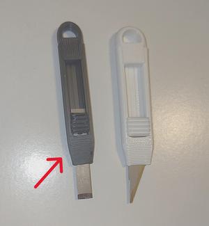 Mini Cutter Keychain for Flat Blades