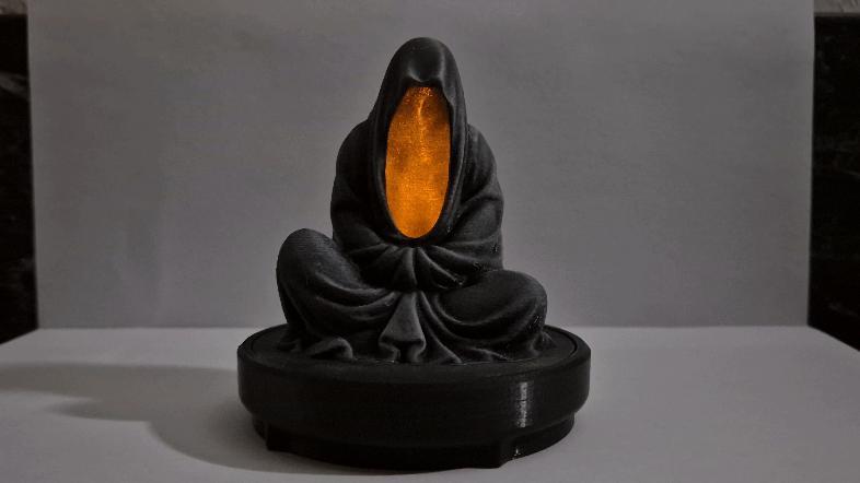 Meditating Reaper LED Candle Holder [Base Update]