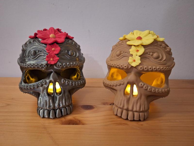 Santa Muerte tea light