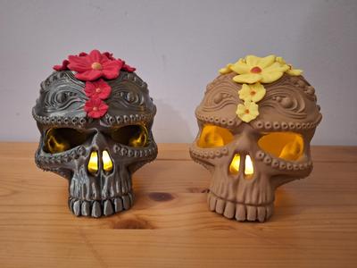 Santa Muerte tea light
