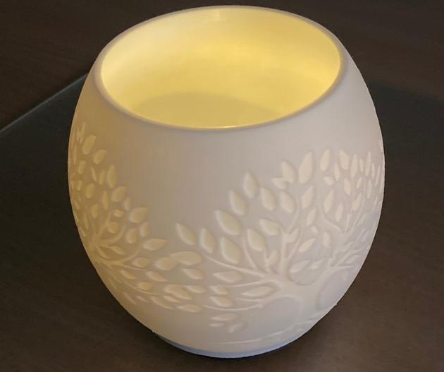 Leaf Tree Puck Led and Tea Lamp