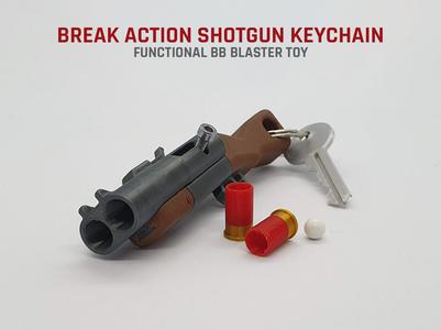 Break Action Shotgun Keychain — Functional Blaster