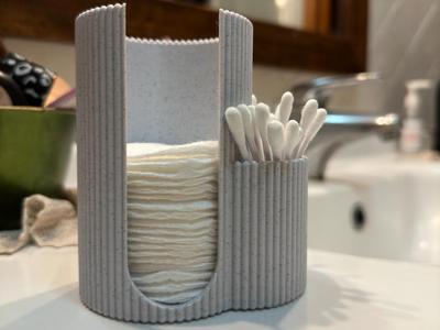 Cotton pad and q-tip dispenser