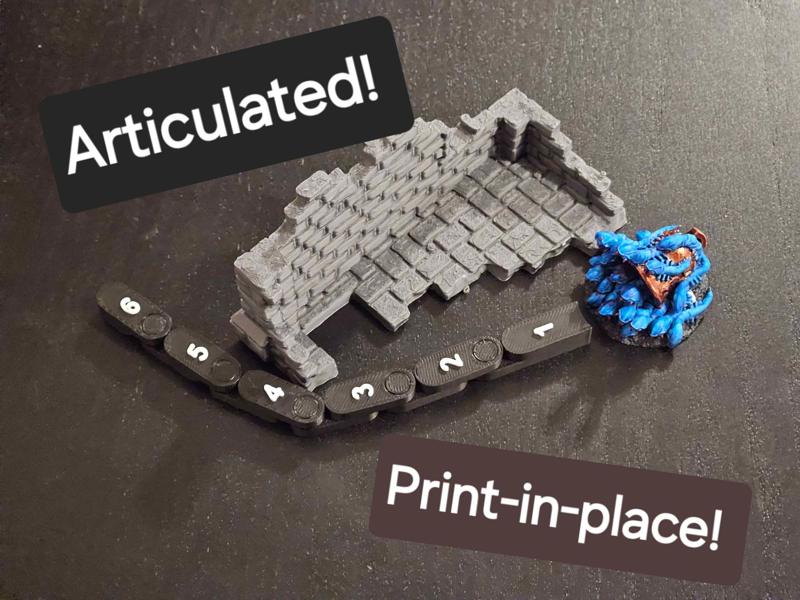 Articulated Ruler (inches) Print-in-place