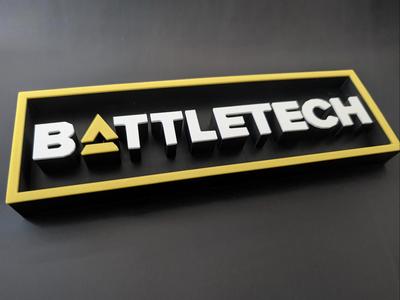 Battletech Logo Placard
