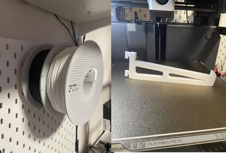 2x 1kg Spool Holder for Ikea Skadis 165mm
