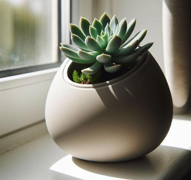 Modern Design Succulent Planter "Egged"