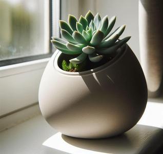 Modern Design Succulent Planter "Egged"