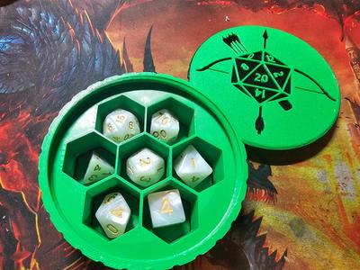 Archer Dice Box/ Screw top lid