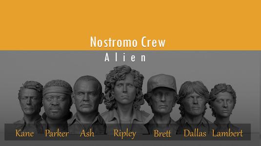 Alien 1979 - Nostromo crew 3D Model Collection