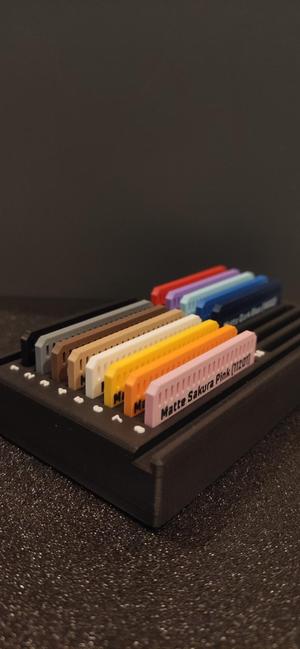 Minimalist sample filament PLA Matte Bambulab box