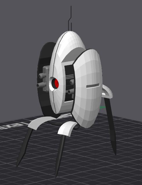 Portal 2 Turret: Print-in-Place Multicolor Edition