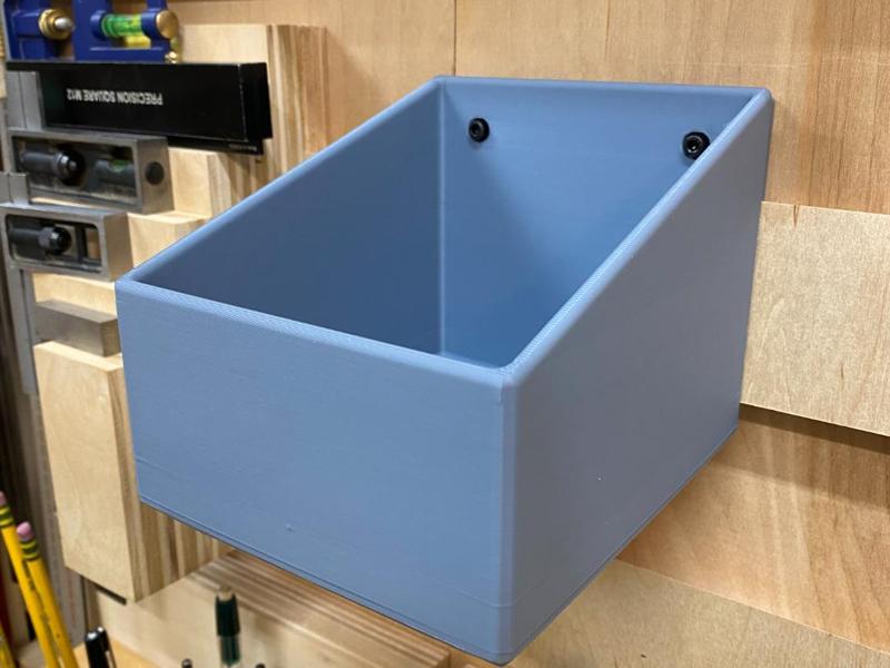 French cleat workshop bin