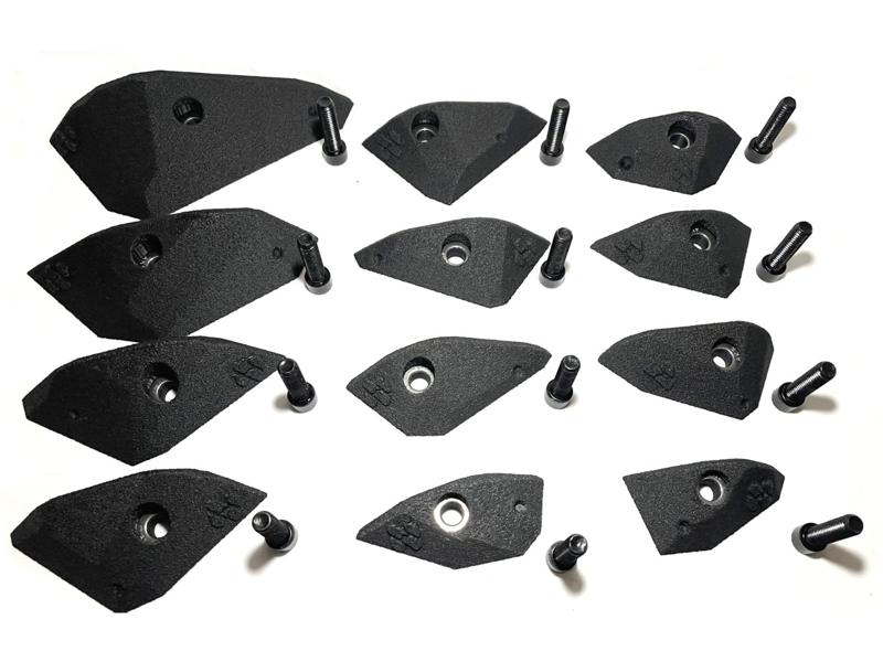 Rock Climbing Hold Set - Low Poly Incut Crimps