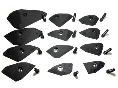 Rock Climbing Hold Set - Low Poly Incut Crimps