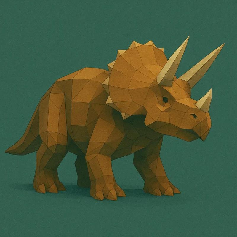 Triceratops LOW POLY   