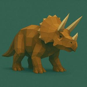 Triceratops LOW POLY   